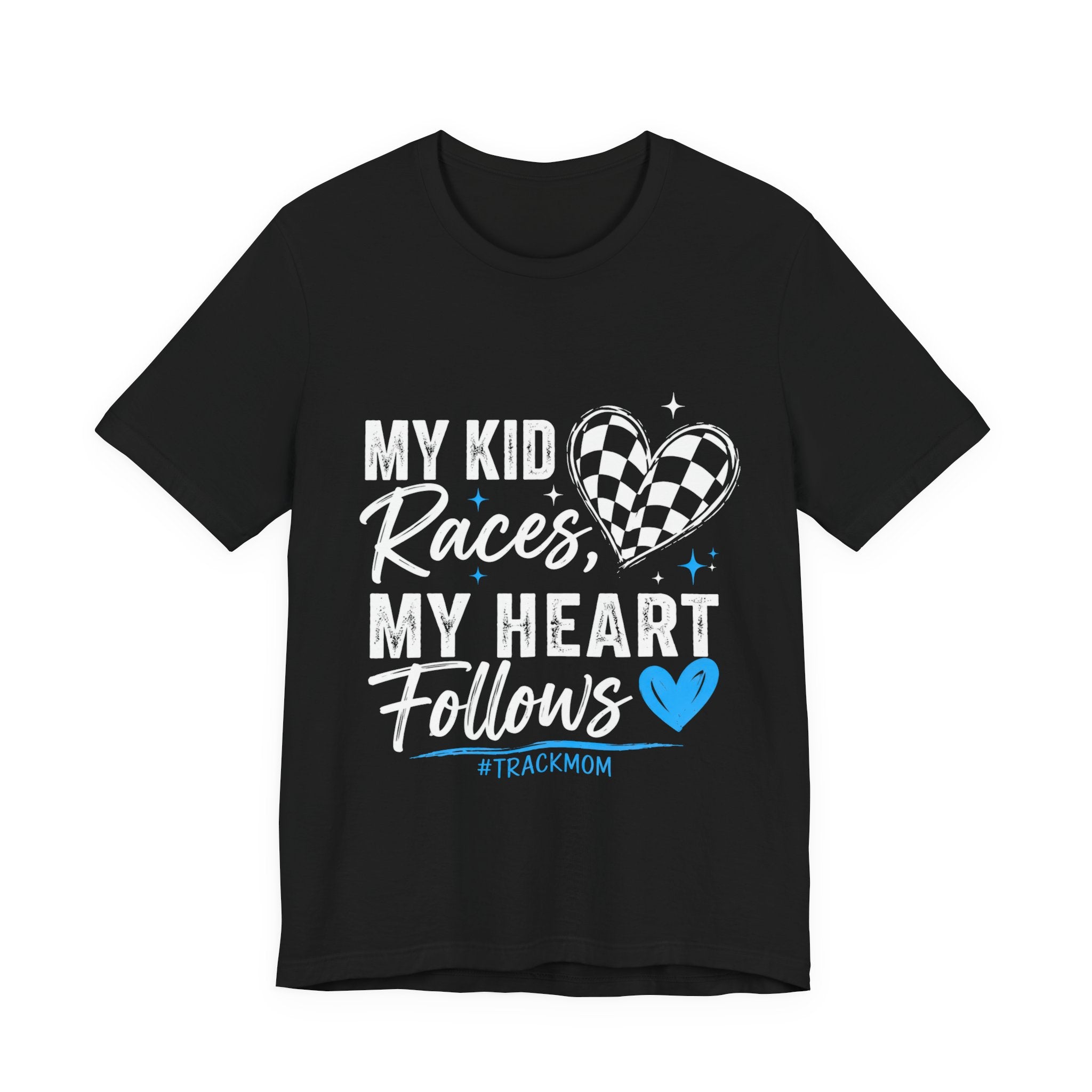 Race Mom T‑Shirt — “Behind Every Racer Is a Mom” Track Mom Tee
