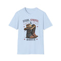 Stars, Stripes & Boots T-Shirt — Patriotic Cowboy Graphic Tee