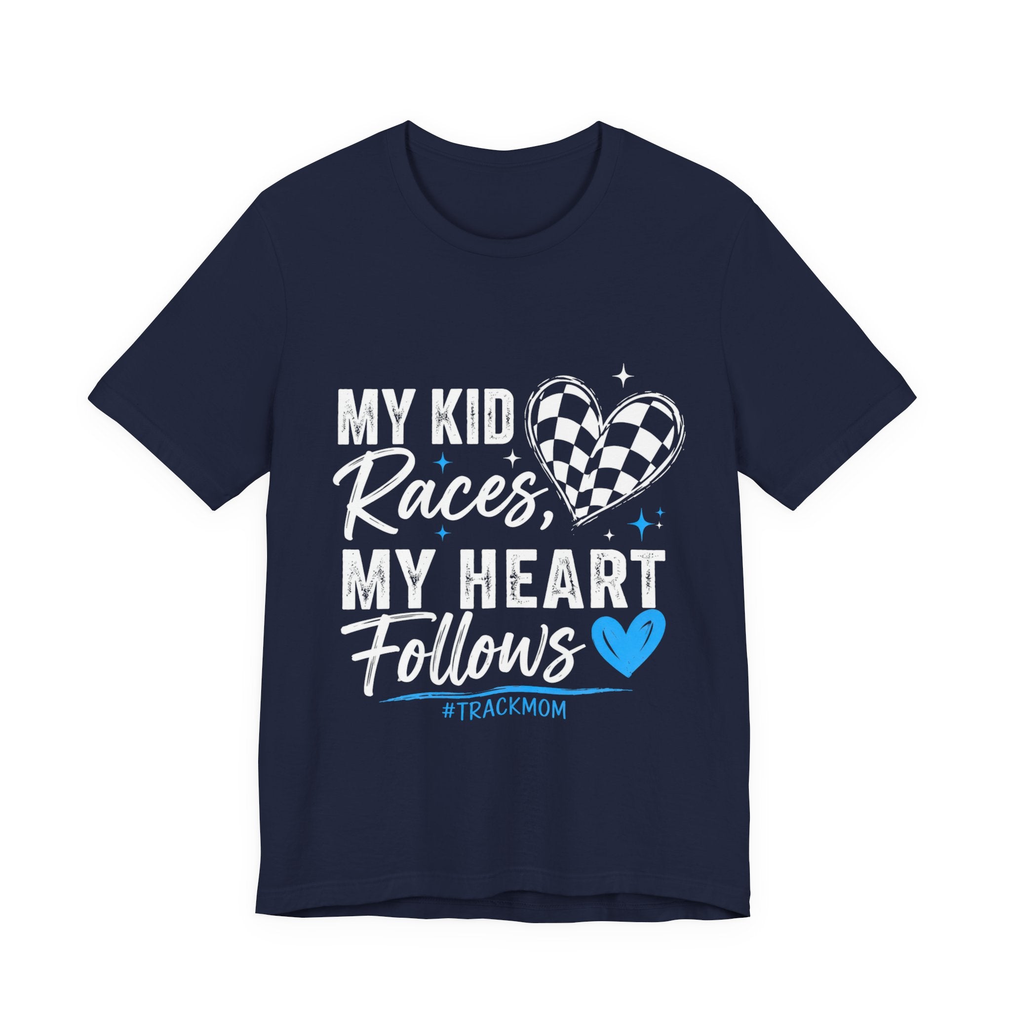 Race Mom T‑Shirt — “Behind Every Racer Is a Mom” Track Mom Tee
